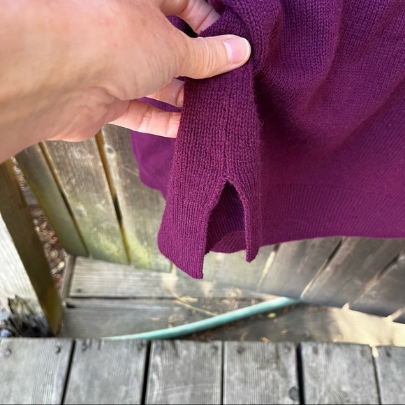 Calypso St Barth Gylden Cashmere Double V-neck Sweater Sz M - Picture 8 of 11